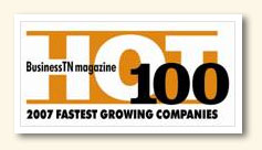 One of Business TN Magazine's Hot 100 Fastest Growing Companies of 2007